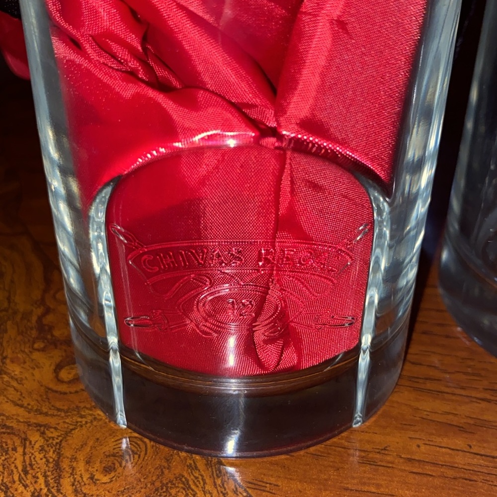Chivas regal 12 glasse.  (2) never used